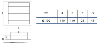 Spádová mřížka B-10