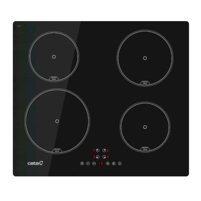 4606-ib_6324e2_bk_01 Indukční deska CATA IB 6324 E2 BK 60 cm 4 zóny