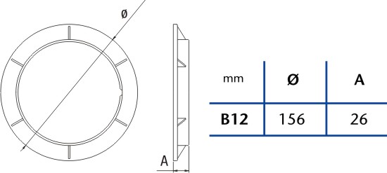 Upevňovací kroužek B-12