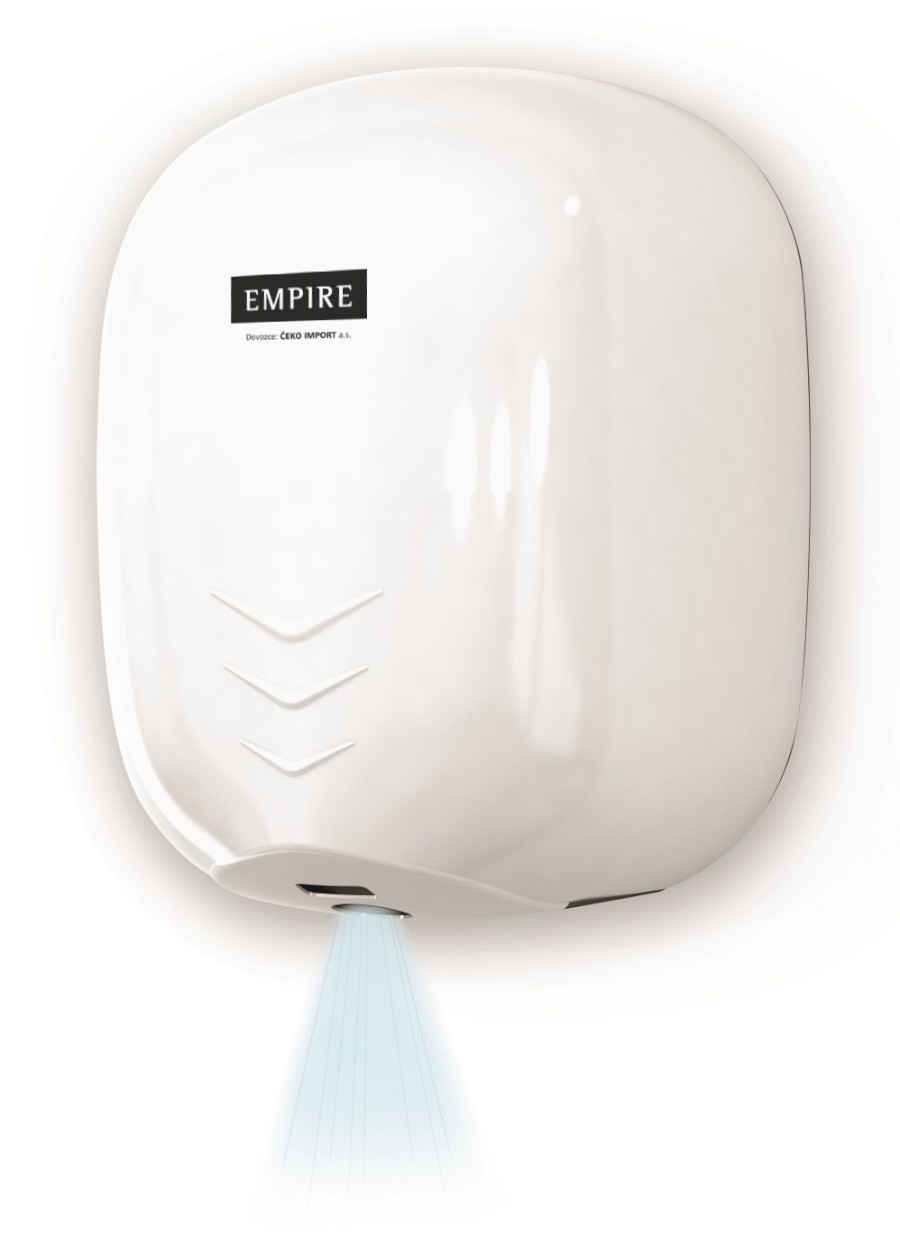 EMPIRE STREAM DRY AUTOMATIC TRYSKOVÝ OSOUŠEČ ABS PLAST BÍLÝ