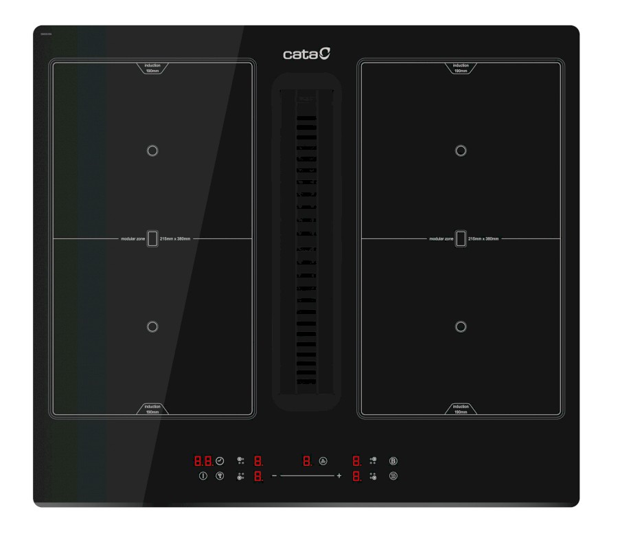Indukční deska s integrovaným odsavačem par CATA IAS 6024